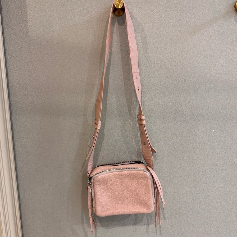 ALLSAINTS Vincent Crossbody Bag In Peach Pink - Picture 3 of 13